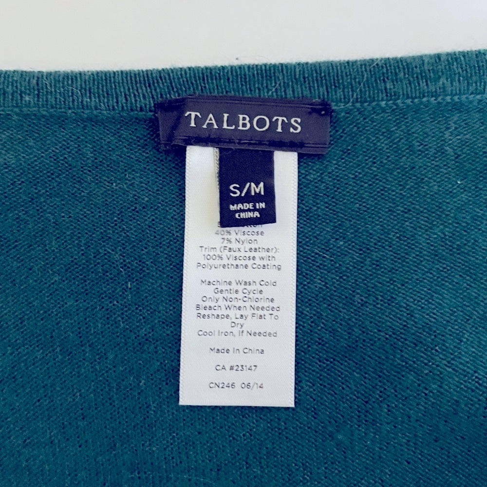 Talbots Fall Winter Basic Classic Forest Green Po… - image 5